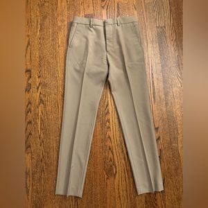 AMI tan pleated trousers